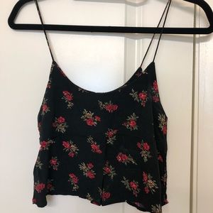 Brandy Melville Flower crop top